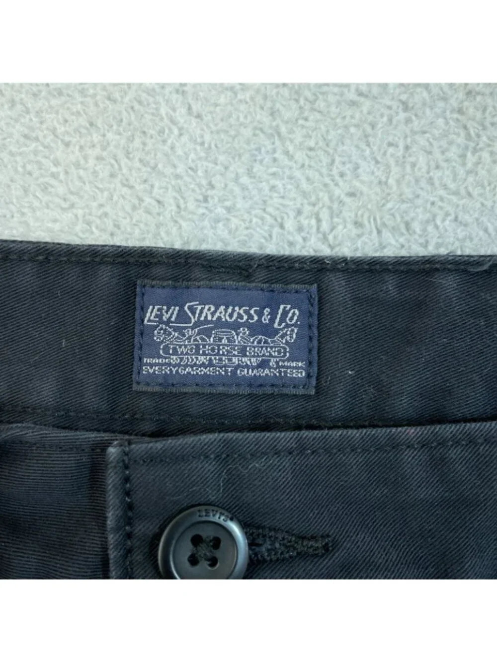Levis Men's W36x9  Black Cargo Shorts 100% Cotton P0929